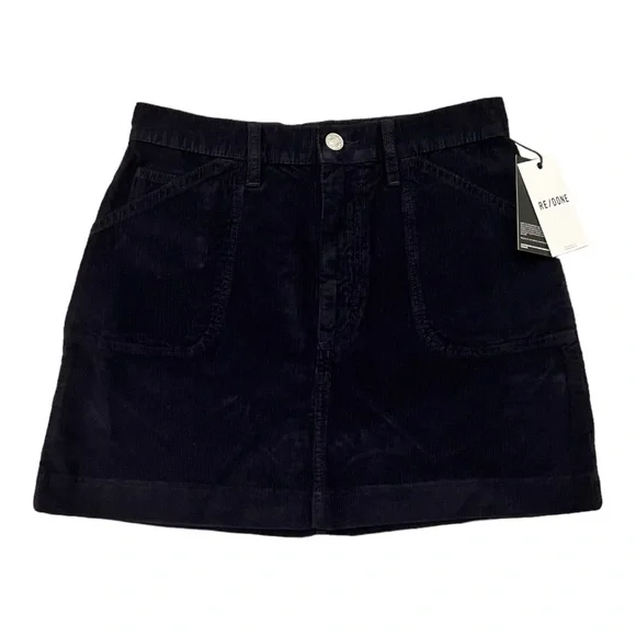 RE/DONE 70s Pocket Mini Skirt Corduroy - Picture 2 of 7